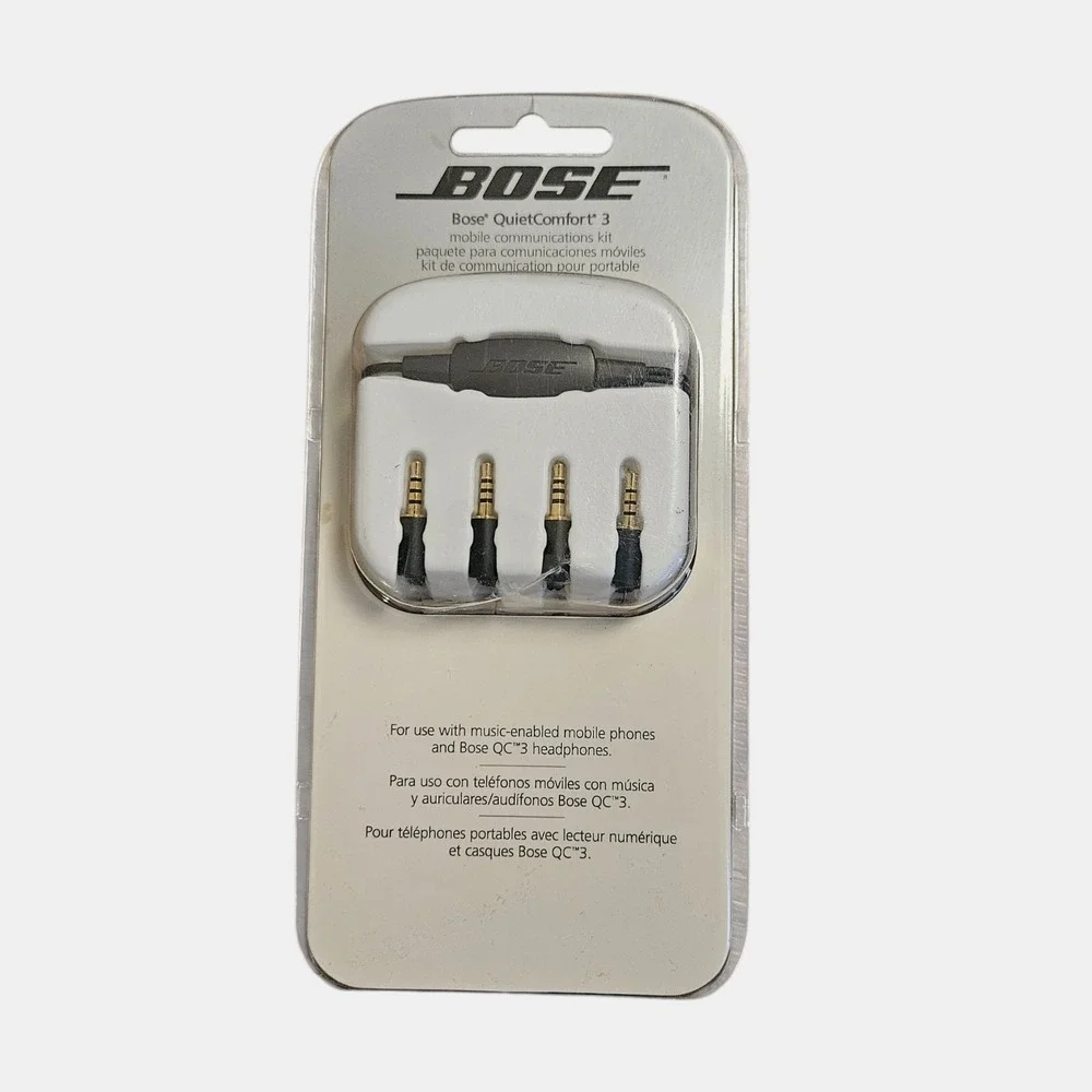 BOSE Quiet Comfort 3 Mobile Communications Kit For QC3 to iPhone Black Sealed